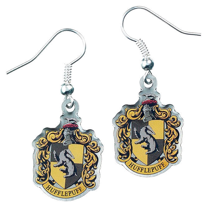 Pendientes Hufflepuff Crest Harry Potter