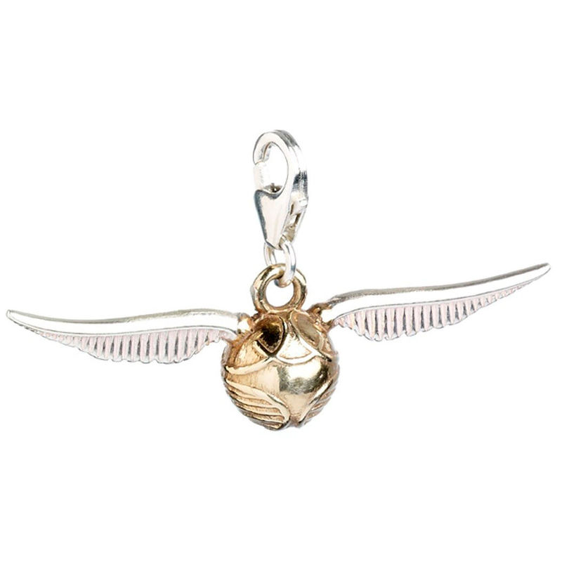 Colgante charm Golden Snitch Harry Potter plata