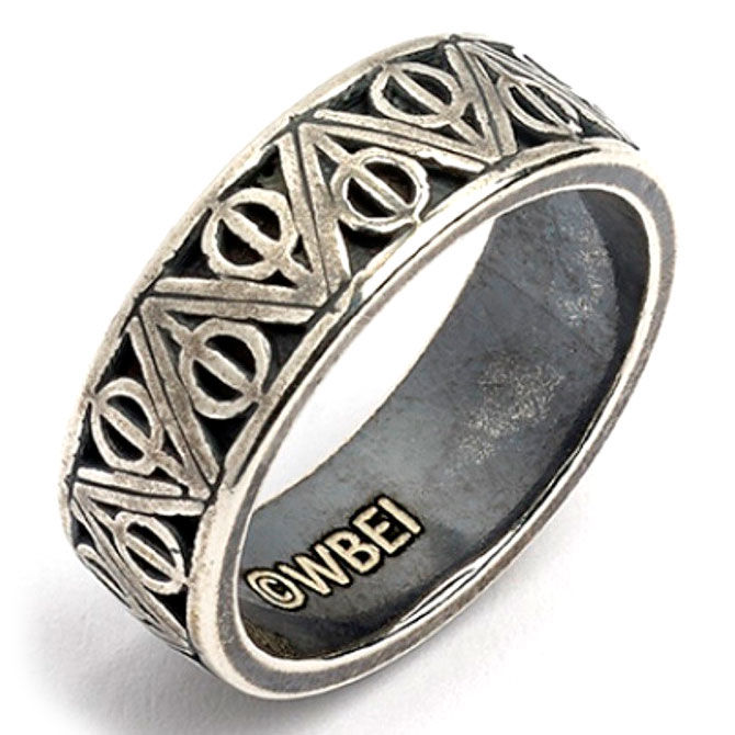 Anillo Deathly Hallows Harry Potter plata