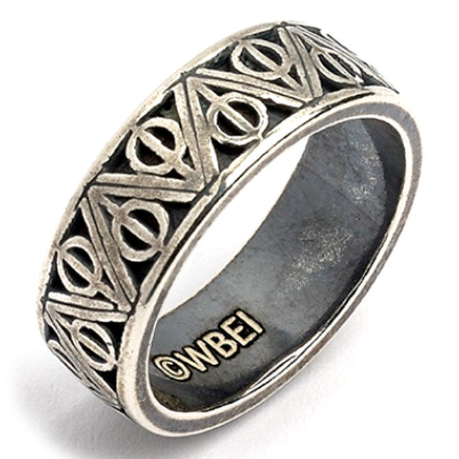Anillo Deathly Hallows Harry Potter plata