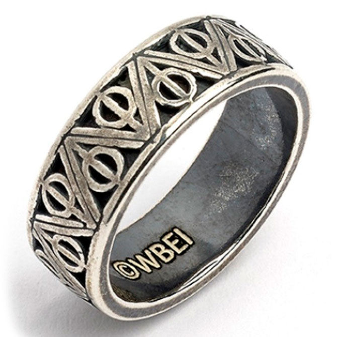 Anillo Deathly Hallows Harry Potter plata