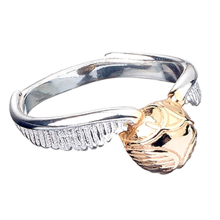 Anillo Golden Snitch Harry Potter plata