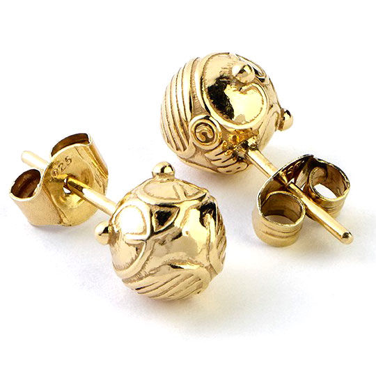 Pendientes Golden Snitch Stud plata