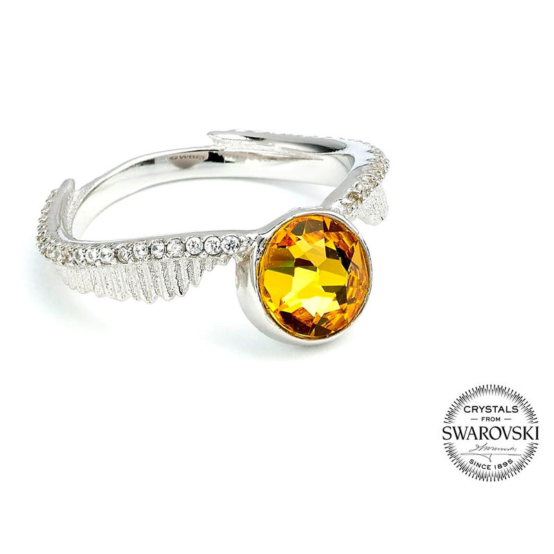 Anillo swarovski Golden Snitch Harry Potter plata