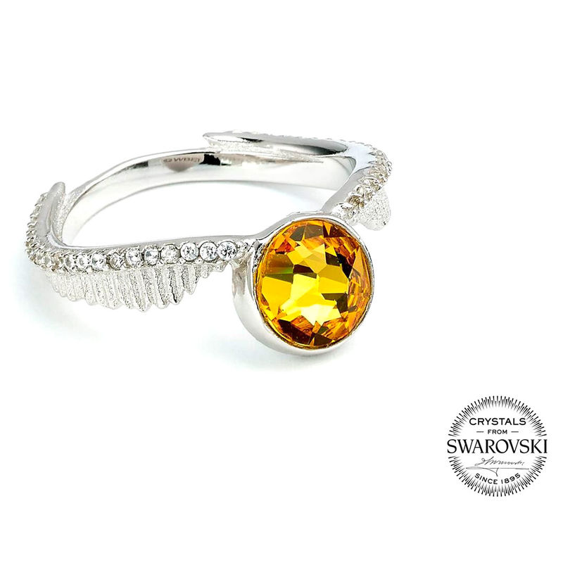 Anillo swarovski Golden Snitch Harry Potter plata