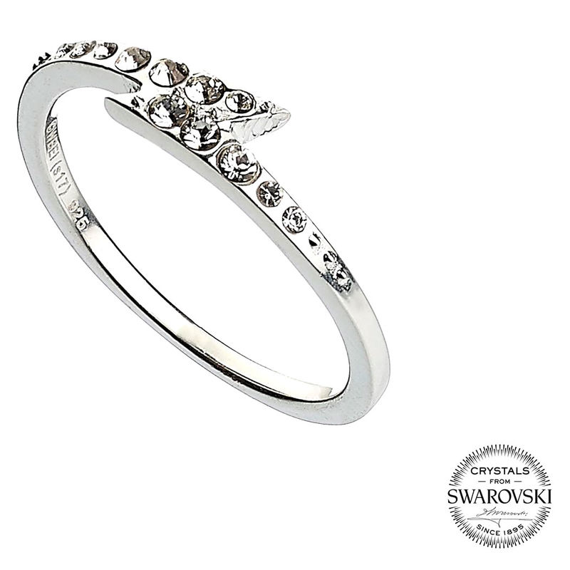 Anillo swarovski Lightening Bolt Harry Potter plata