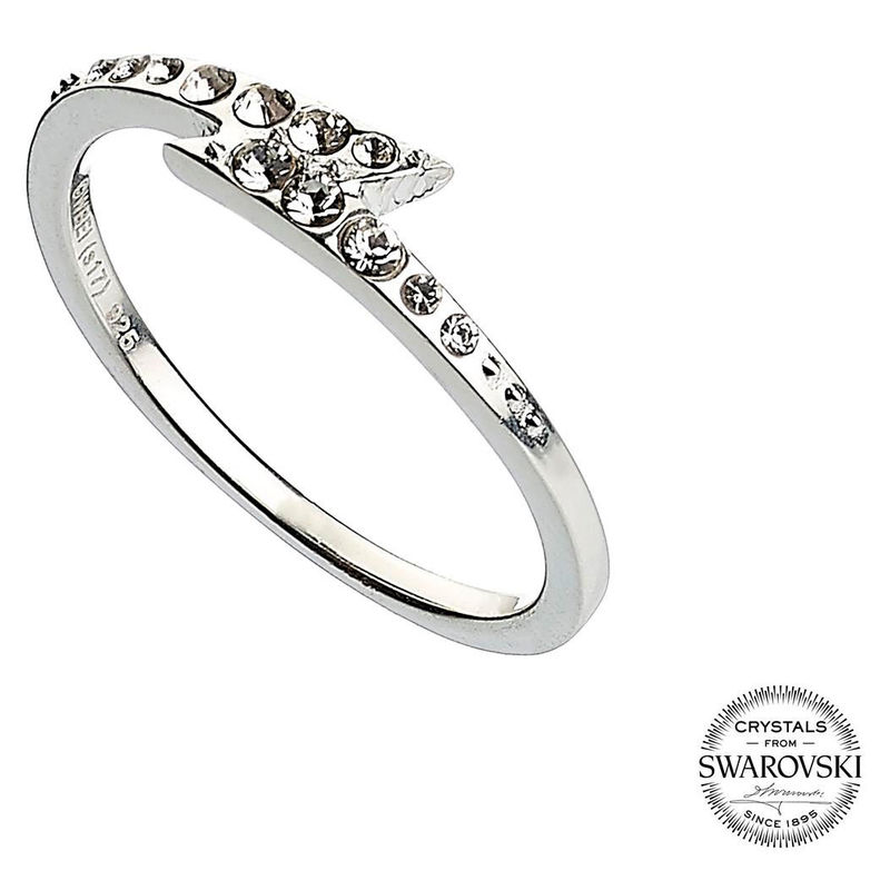 Anillo swarovski Lightening Bolt Harry Potter plata