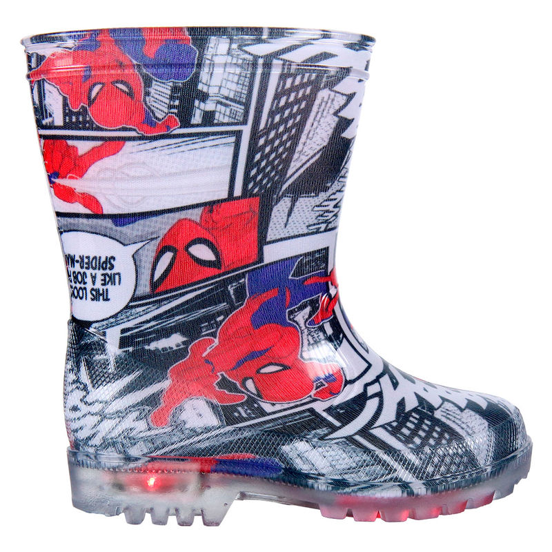 Botas agua Spiderman Marvel luz