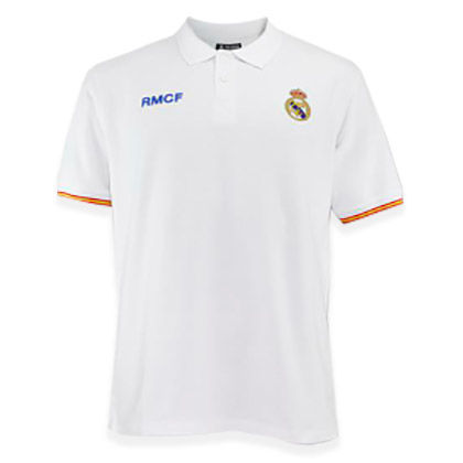 Polo Real Madrid blanco junior