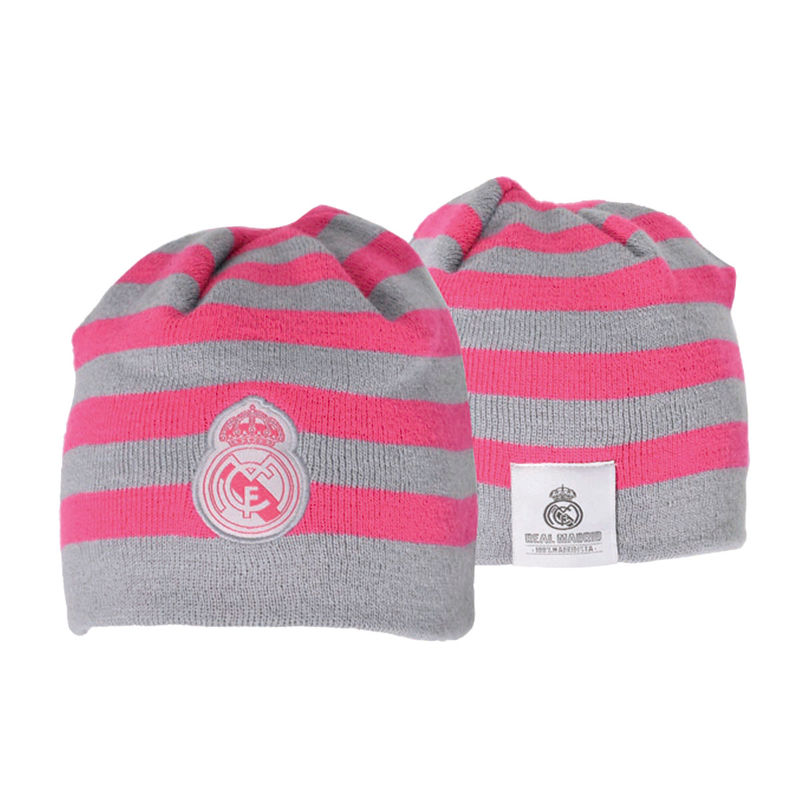 Gorro Real Madrid rayas mujer adulto