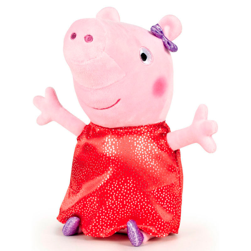 Peluche Peppa Pig Shine & Cakes soft rojo 40cm