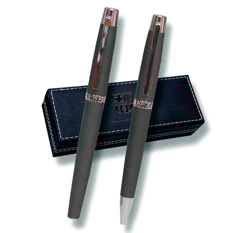 Set boligrafo + roller F.C Barcelona