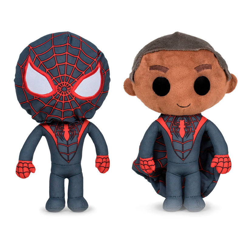 Peluche Miles Spiderman Marvel capucha 27cm