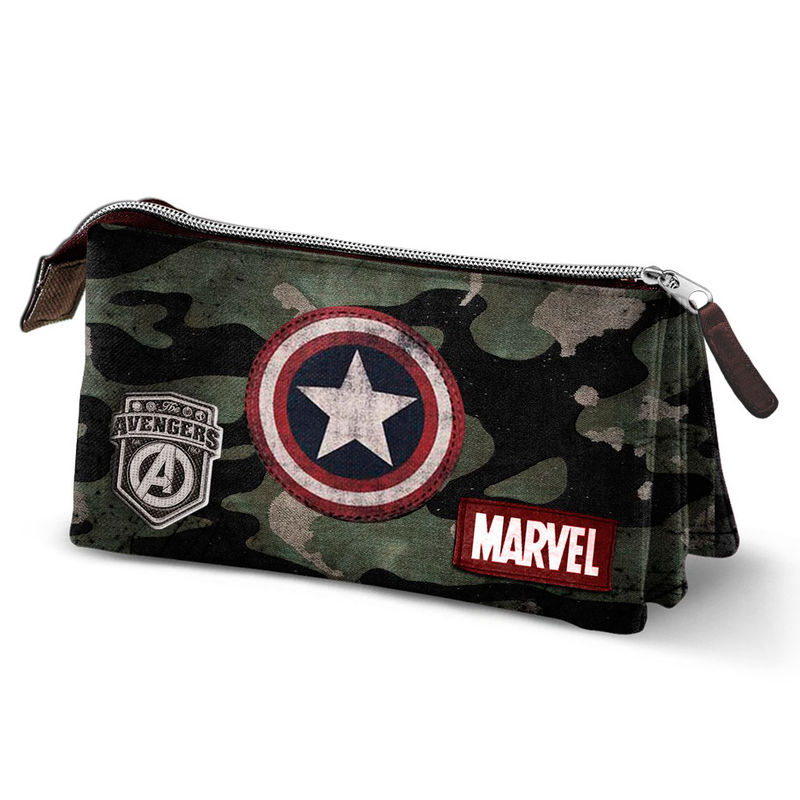 Portatodo Capitan America Army Marvel triple