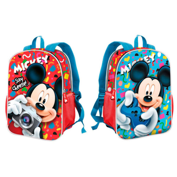 Mochila reversible Mickey Disney Say Cheese 32cm