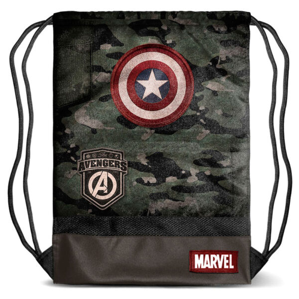 Saco Capitan America Army Marvel 48cm