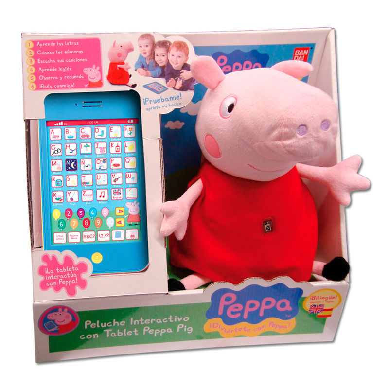 Peluche Interactivo + Tablet Peppa Pig