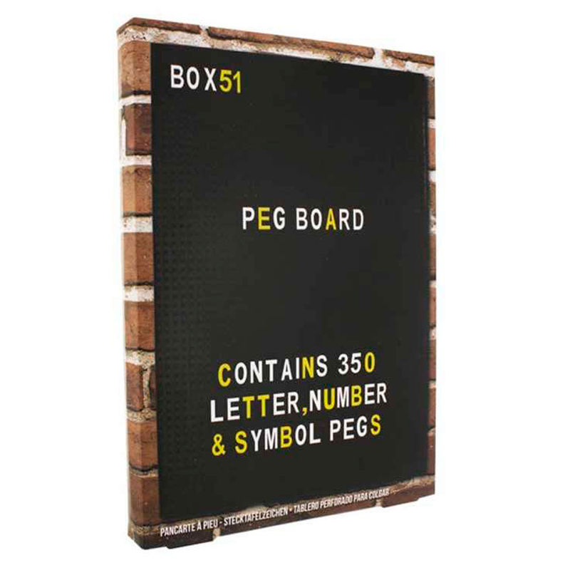 Tablero letras intercambiables Box51
