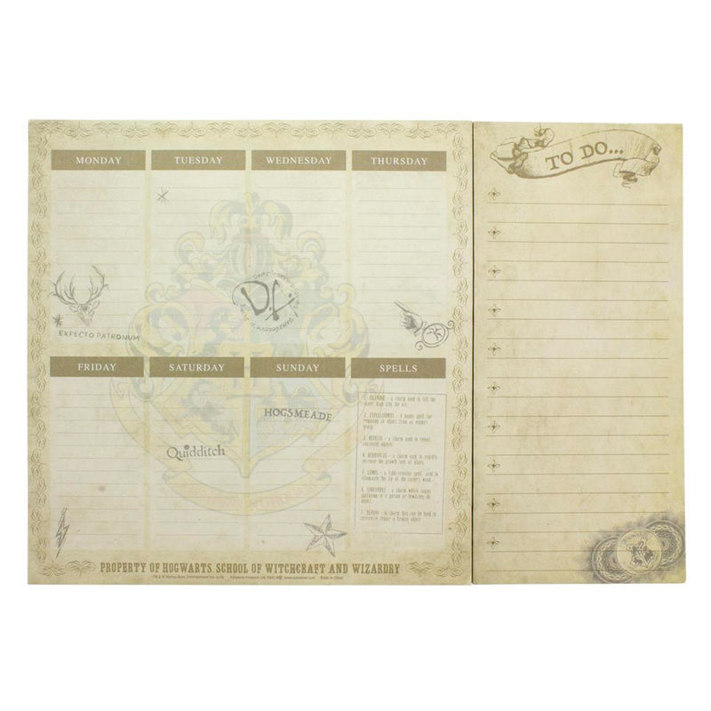 Agenda escudo Hogwarts Harry Potter