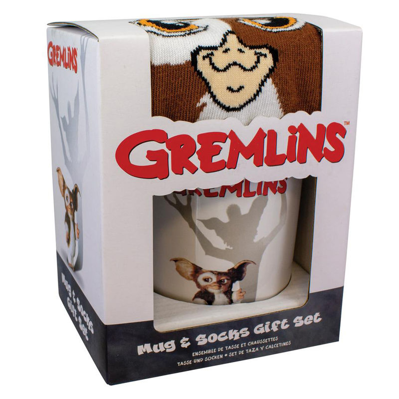 Taza desayuno + calcetines Gremlins