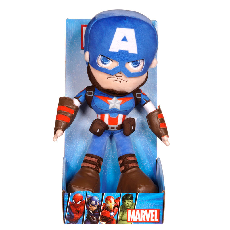 Peluche Action Capitan America Vengadores Avengers Marvel 25cm