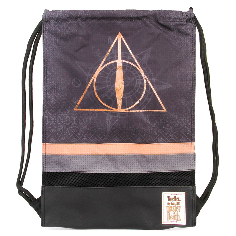Saco Harry Potter Deathly Hallows Black 48cm