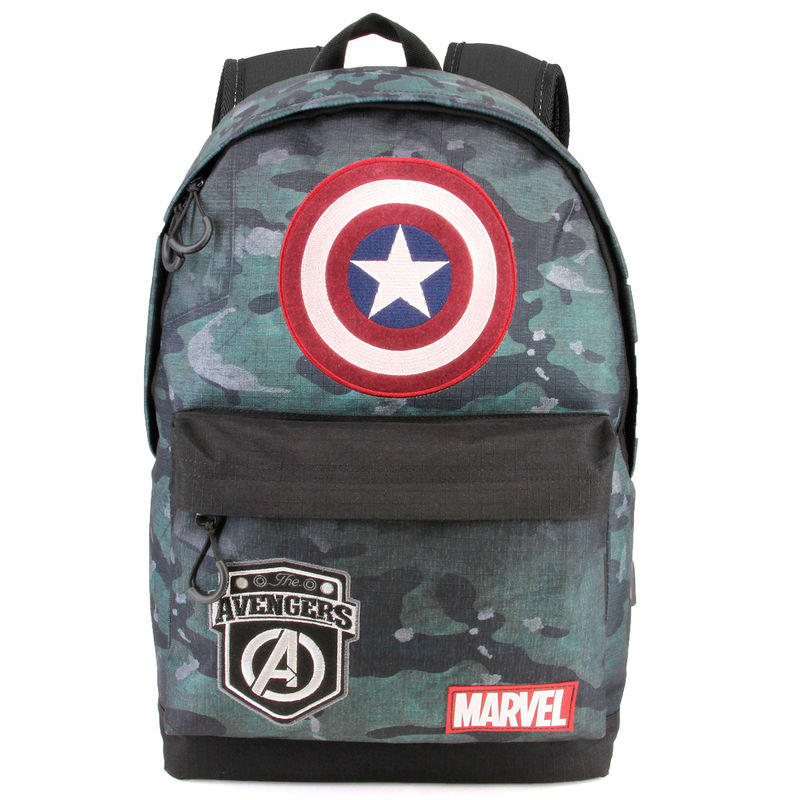 Mochila Capitan America Army Marvel adaptable 42cm