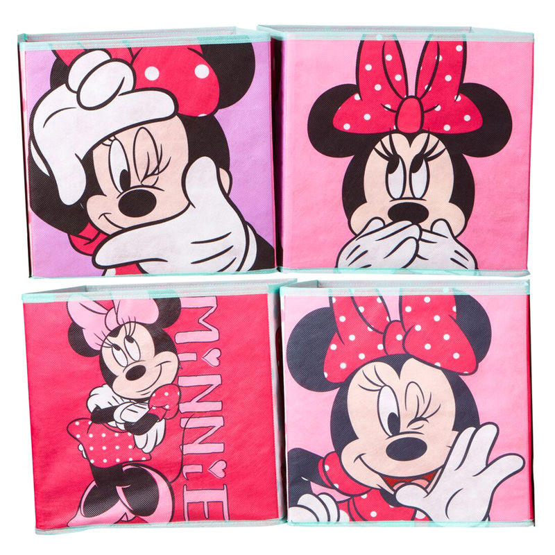 Set 4 cubos jugueteros Minnie Disney