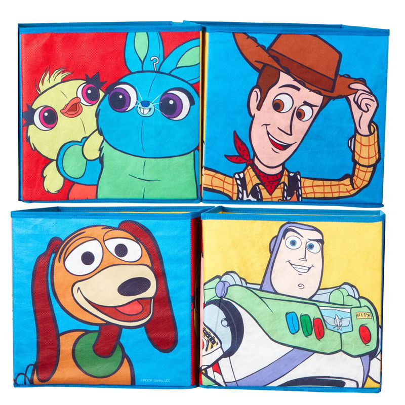 Set 4 cubos jugueteros Toy Story 4 Disney