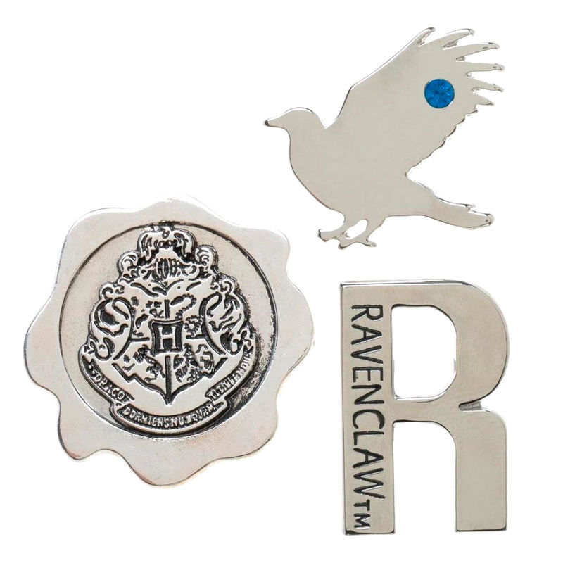 Pack 3 pin Ravenclaw Harry Potter