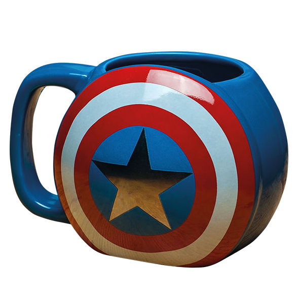 Taza 3D Capitan America Marvel