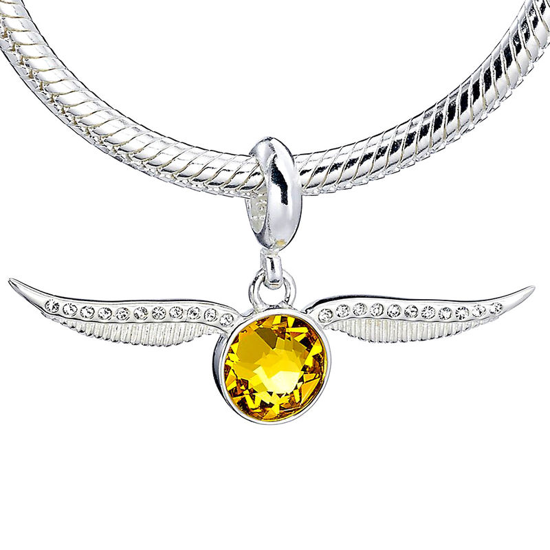 Colgante charm plata swarovski Golden Snitch Harry Potter