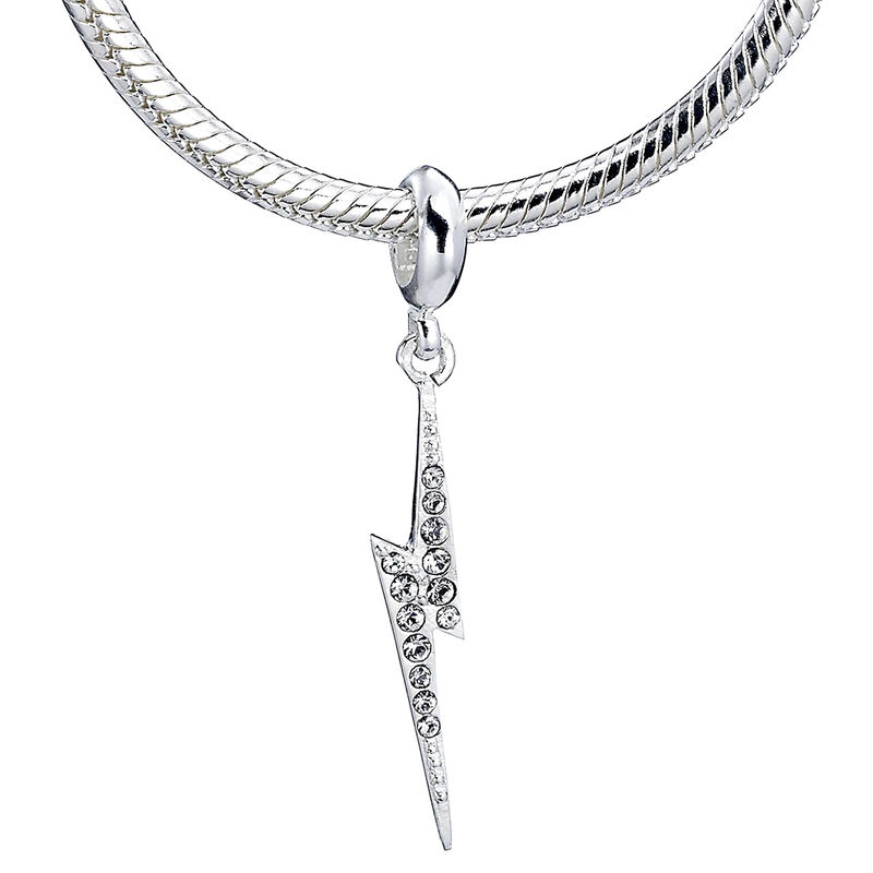 Colgante charm plata swarovski Lightning Bolt Harry Potter