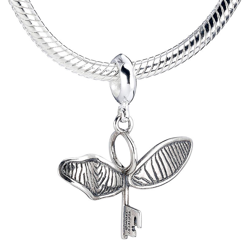 Colgante charm plata Flying Key Harry Potter