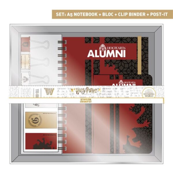 Set papeleria Gryffindor Harry Potter