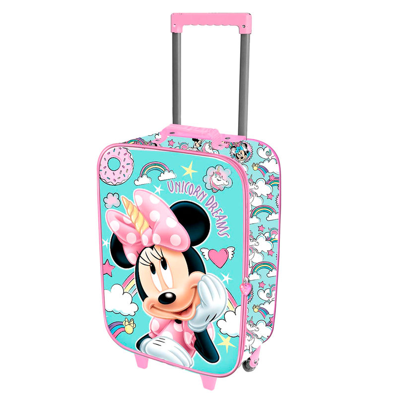 Maleta trolley 3D Minnie Unicorn Disney 52cm