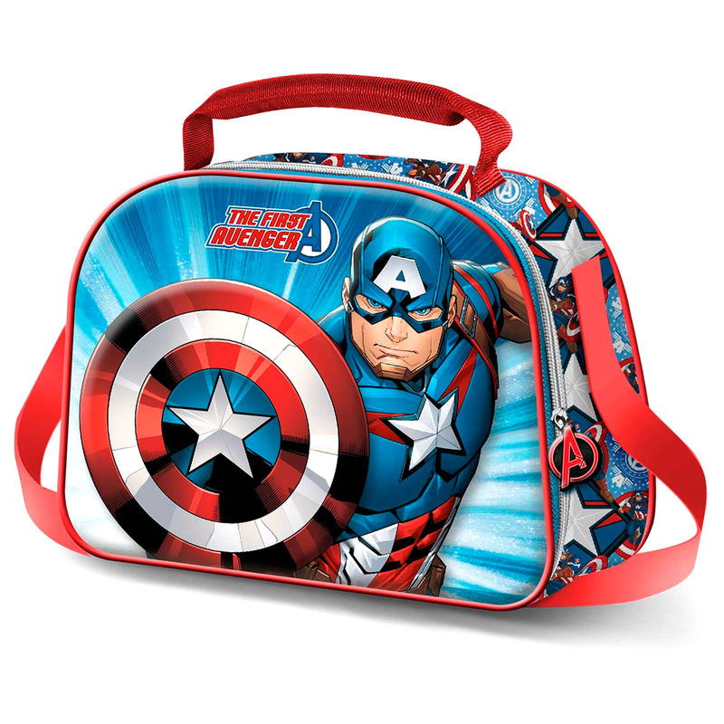 Bolsa portameriendas 3D Capitan America Marvel