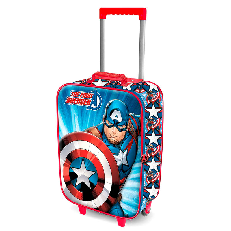 Maleta trolley 3D Capitan America Marvel 52cm