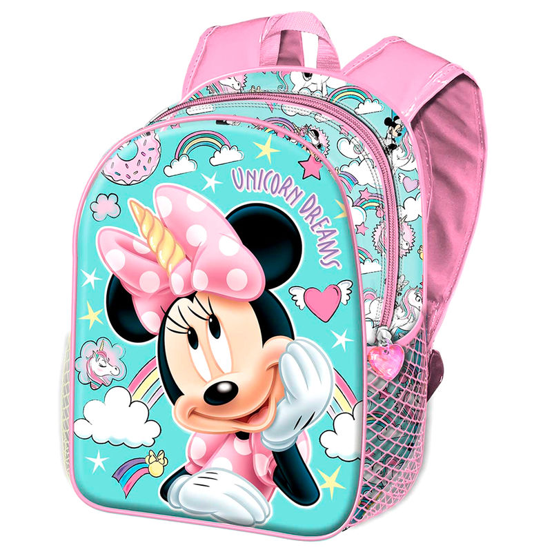 Mochila 3D Minnie Unicorn Disney 31cm
