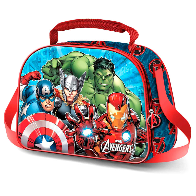 Bolsa portameriendas 3D Vengadores Avengers Marvel