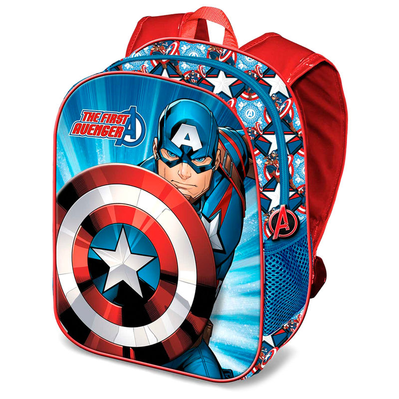 Mochila 3D Capitan America Marvel 31cm