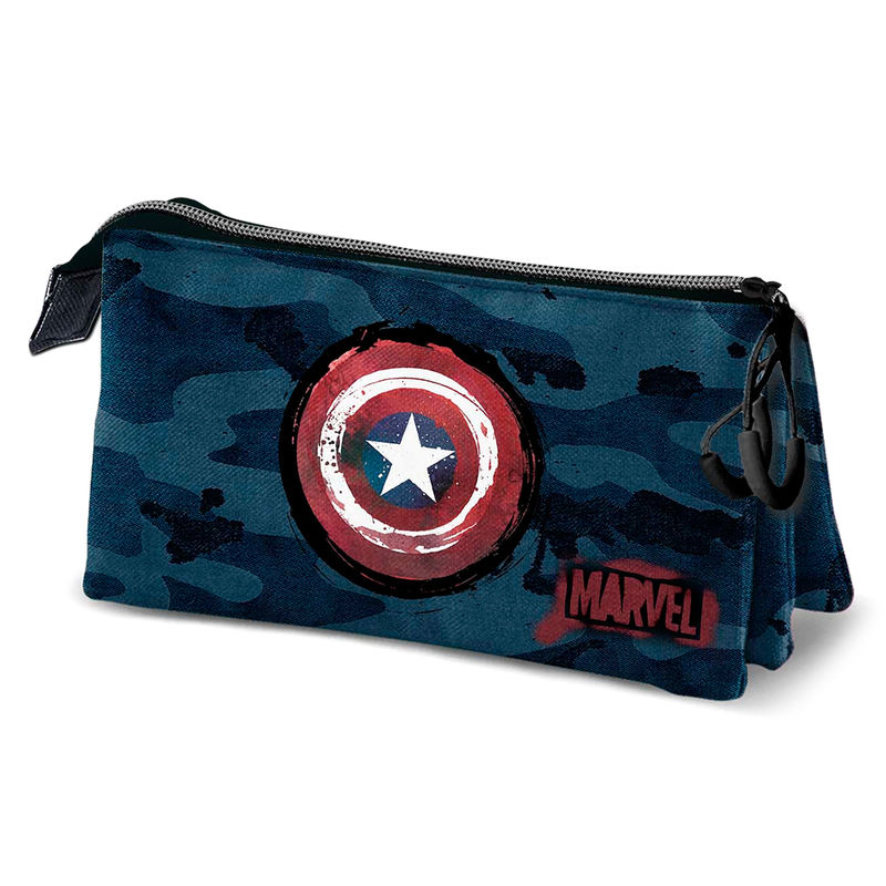 Portatodo Capitan America Marvel triple