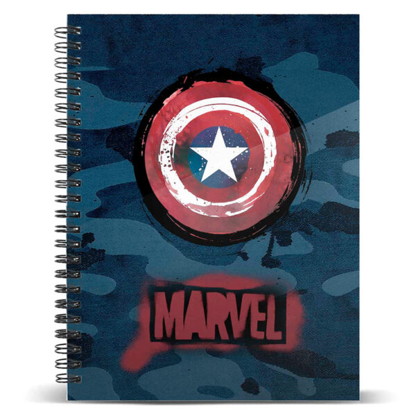 Cuaderno A4 Capitan America Marvel