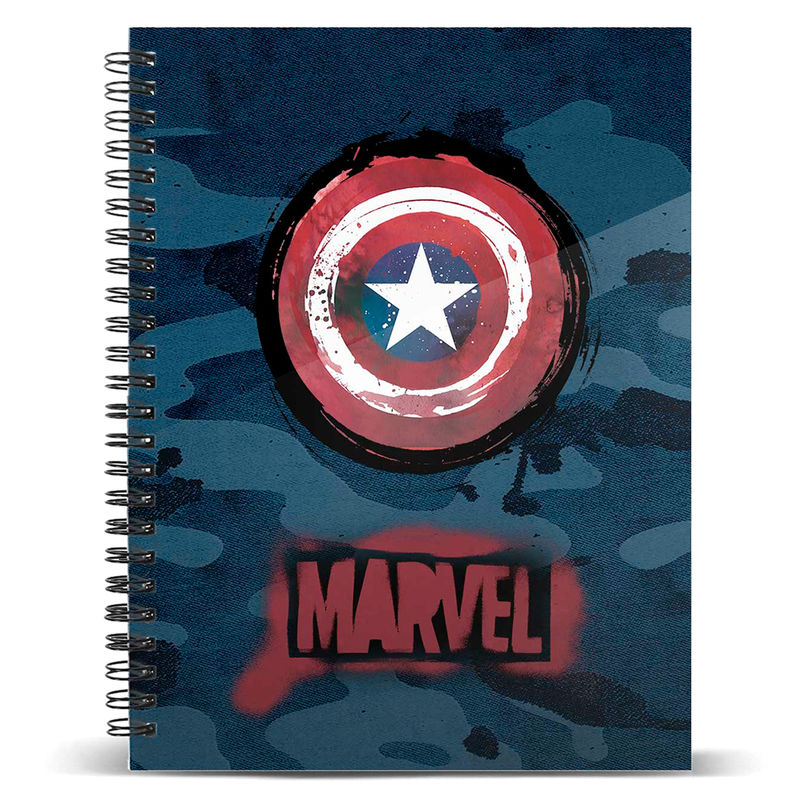 Cuaderno A4 Capitan America Marvel