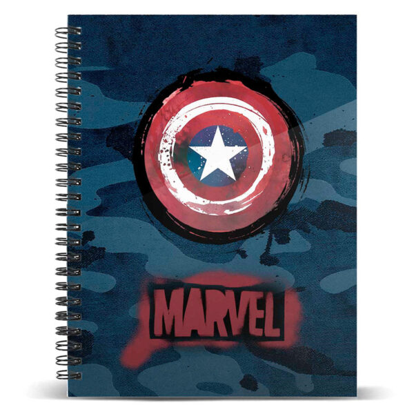 Cuaderno A5 Capitan America Marvel