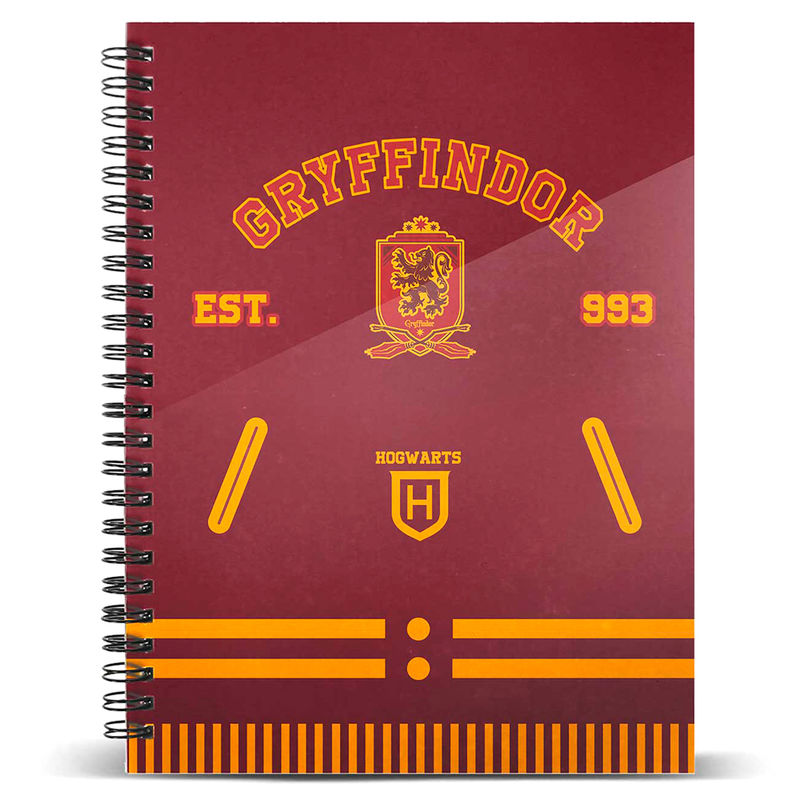Cuaderno A4 Gryffindor Harry Potter