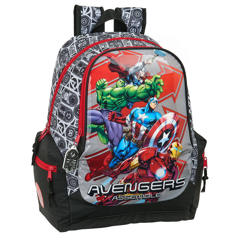 Mochila Vengadores Avengers Heroes Marvel adaptable 43cm