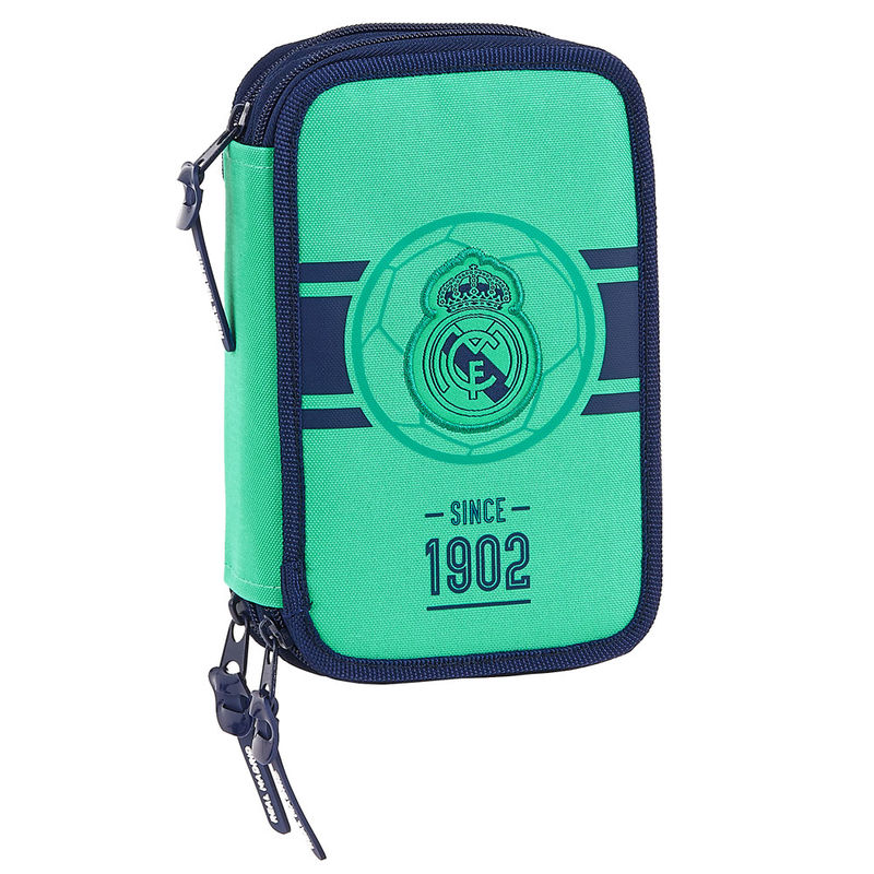 Plumier Real Madrid Tercera Equipacion triple 41pzs