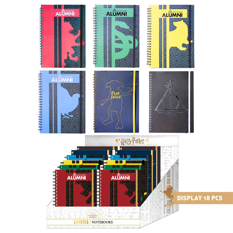 Cuaderno A5 Harry Potter surtido