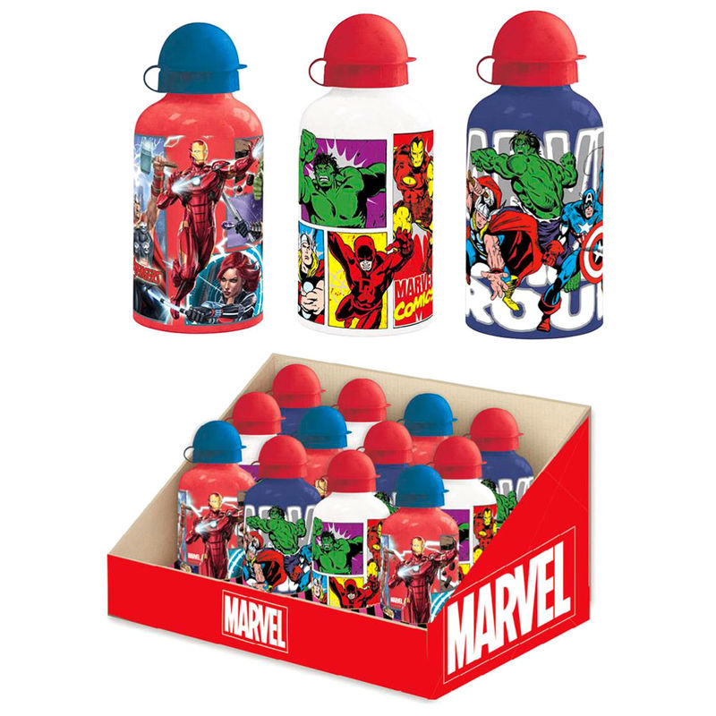 Cantimplora aluminio Marvel surtido